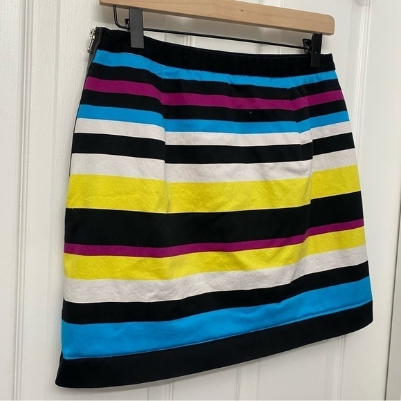 Worthington Striped Pencil Skirt Multicolor Size 6 Side Zip - Picture 6 of 13
